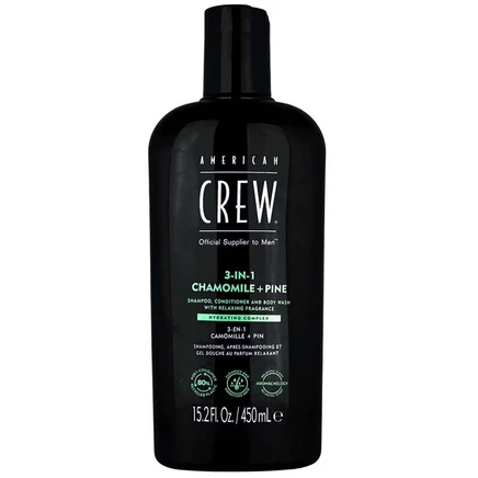 Шампунь и гель для душа American Crew 3 в 1, 450 мл