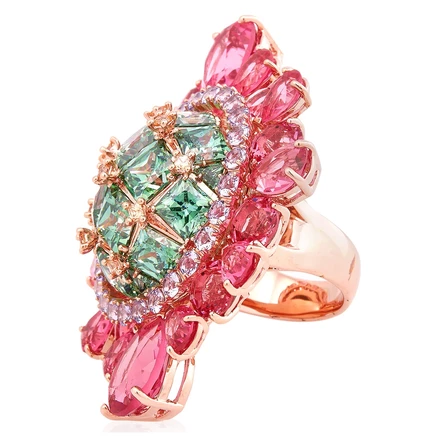 Женское коктейльное кольцо Swarovski Curiosa, разноцветное