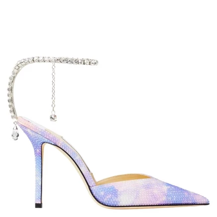 Женские туфли Jimmy Choo Saeda 100, сиреневые