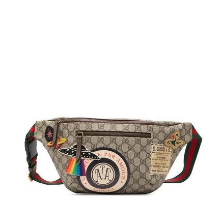Унисекс поясная сумка Gucci GG Supreme Courrier, б/у