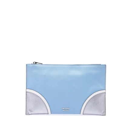 Женский клатч Prada Tricolor Saffiano, б/у