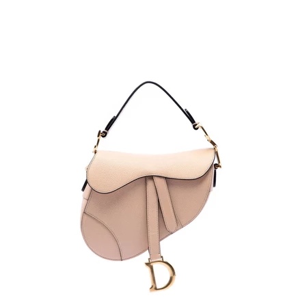 Женская сумка Dior Mini Saddle из зернистой кожи б/у