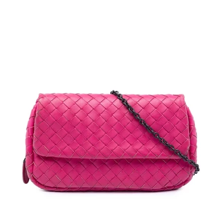 Женская сумка Bottega Veneta Mini Intrecciato, кожа