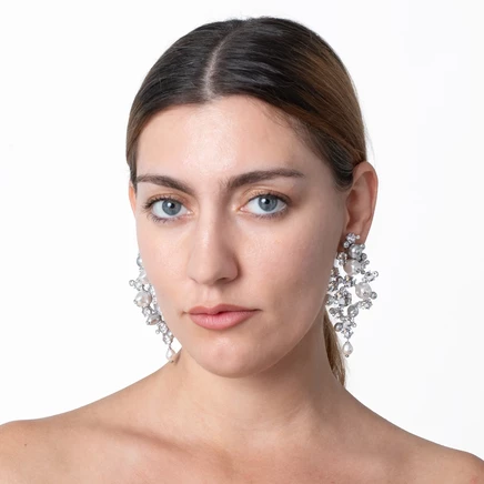 Женские серьги-клипсы Swarovski Constella с жемчугом