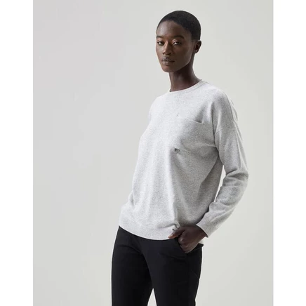 Женский свитер Brunello Cucinelli Wolight Grey, серый