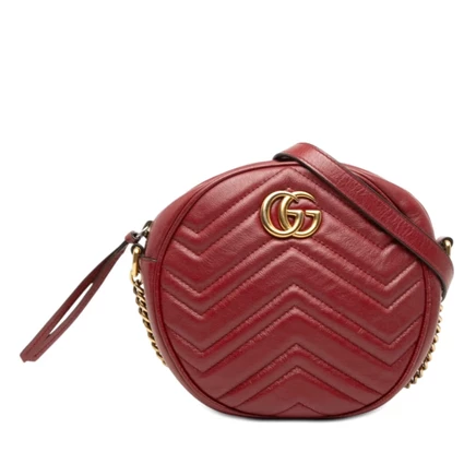 Женская мини-сумка Gucci GG Marmont через плечо