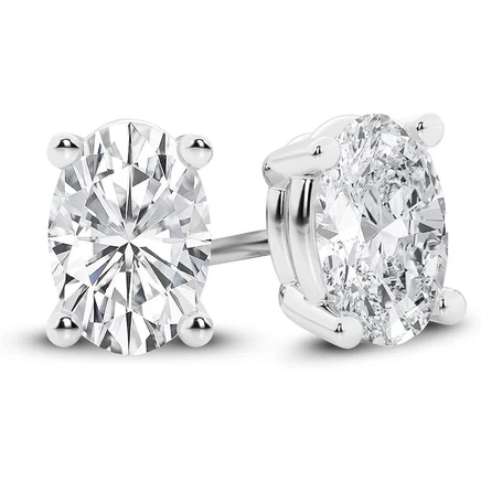 Женские пусеты Brilliant Diamond, 4 карата, белое золото