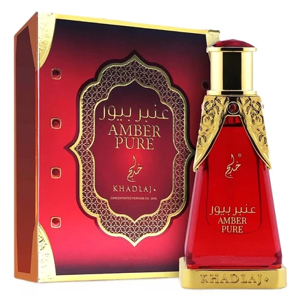 Унисекс масляные духи Khadlaj Amber Pure, 20 мл