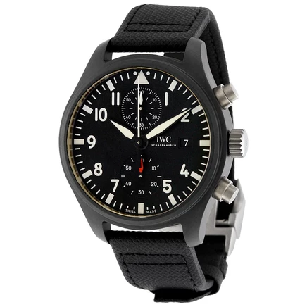 Мужские часы IWC Top Gun IW389001, хронограф, черные