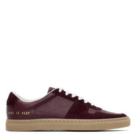Женские кроссовки Common Projects Bball Low, бордовые