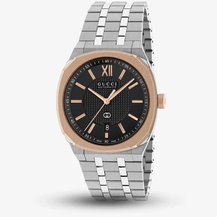 Мужские часы Gucci 25H YA163352, черные