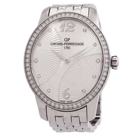 Женские часы Girard Perregaux Cat's Eye, серебристые