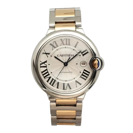 Мужские часы Cartier W69009Z3, б/у, серебристые