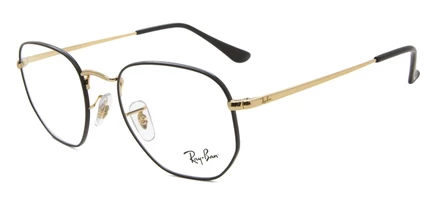 Унисекс-очки Ray Ban RX6448 48, черно-золотые