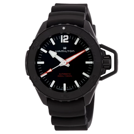 Мужские часы Hamilton Khaki Navy Frogman H77855330, черные