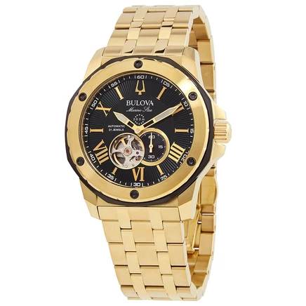 Мужские часы Bulova Marine Star, автоматические, черные