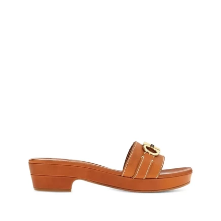 Женские сабо Ferragamo, коричневые