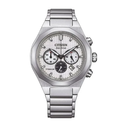 Мужские часы-хронограф Citizen CA4690-51A, белые