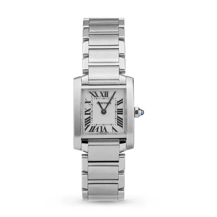 Женские часы Cartier Tank Française W51008Q3, серебристые