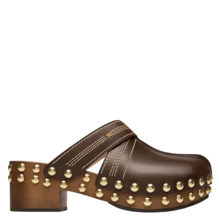 Женские кожаные мюли Bally Ele с шипами
