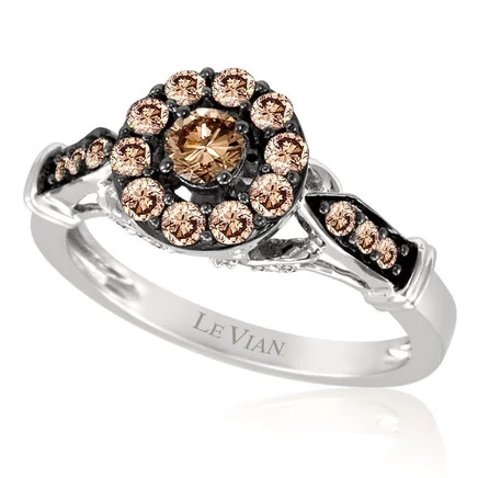 Женское кольцо Le Vian Chocolate Solitaire, золото 14K