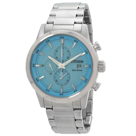 Мужские часы-хронограф Citizen Eco-Drive CA0748-80L, синие