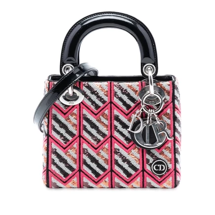Женская мини-сумка Dior Lady Dior, лаковая кожа