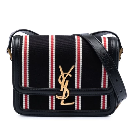 Женская сумка через плечо Saint Laurent Solferino, канвас