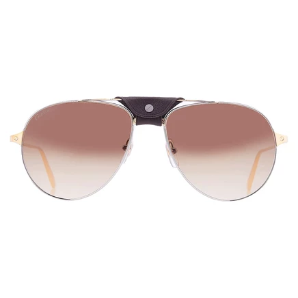 Мужские очки Cartier Santos CT0038S, коричневые