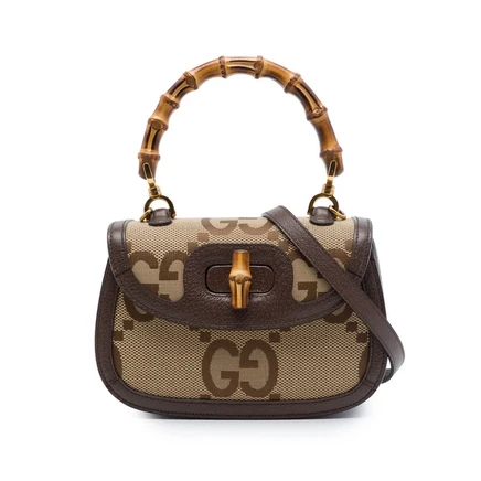 Женская сумка Gucci Jumbo GG Bamboo 1947, малая
