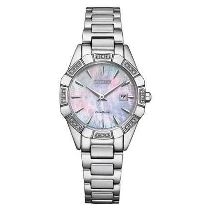 Женские часы Citizen EW2650-51D Eco-Drive, перламутровые