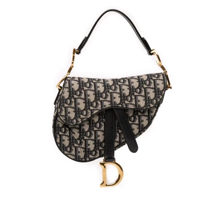 Женская мини-сумка Dior Oblique Saddle