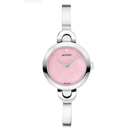 Женские часы Movado Intrigue 0607948, кварцевые, розовые