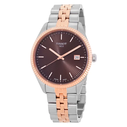 Мужские часы Tissot Ballade T1564102229101, коричневые