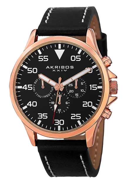 Мужские часы Akribos XXIV AK773RGB, черные