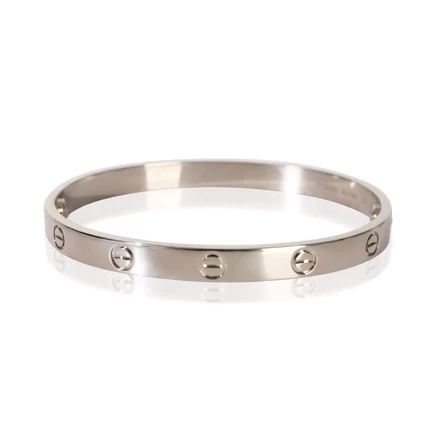 Женский браслет Cartier Love, белое золото