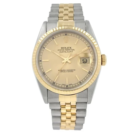 Мужские часы Rolex Datejust 16233, бриллианты, шампань