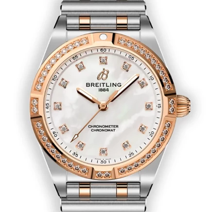 Женские часы Breitling U72310531A1U1 с бриллиантами, перламутровые