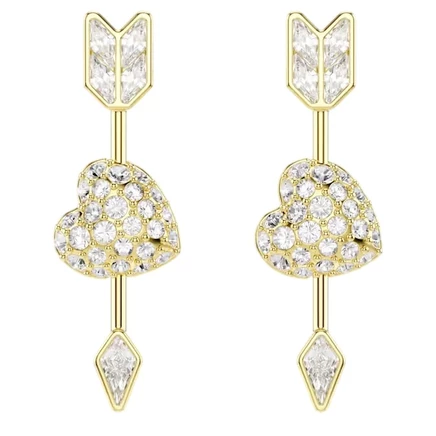 Женские серьги Swarovski Idyllia «Сердце и стрела»