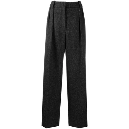 Женские брюки Valentino Garavani Herringbone, серые
