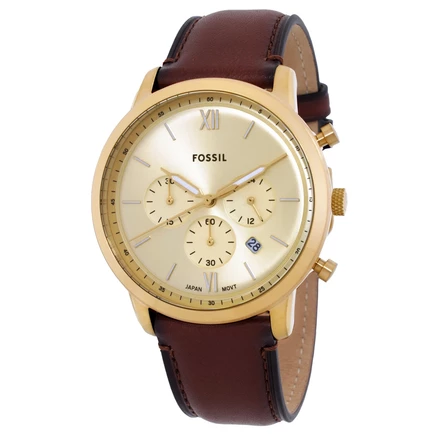 Мужские часы Fossil Neutra FS6113, хронограф, золотые