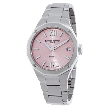 Женские часы Baume et Mercier Riviera 10812, розовые