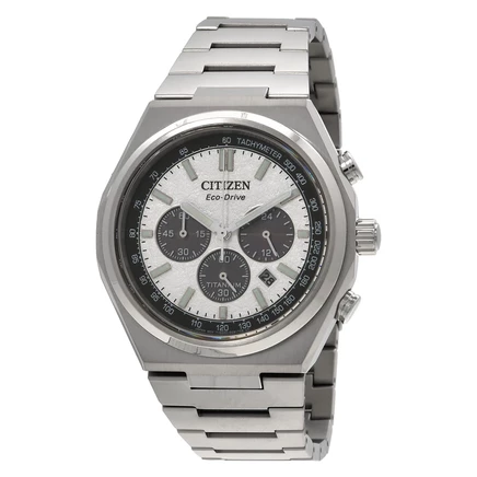 Мужские часы-хронограф Citizen Zenshin Chrono CA4610-85A, серебристые