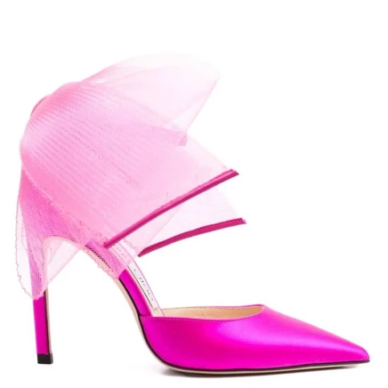Женские туфли Jimmy Choo Averly 100, цвета фуксии