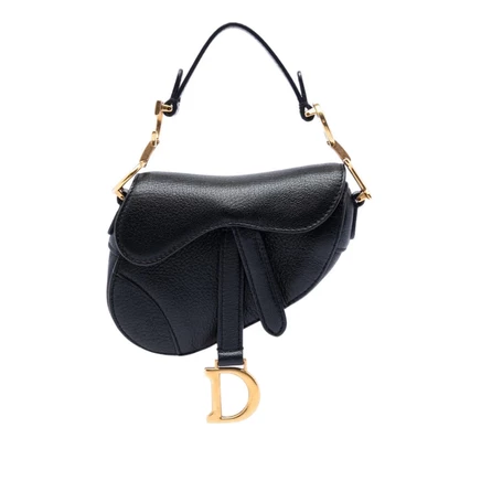 Женская сумка Dior Micro Saddle, козья кожа