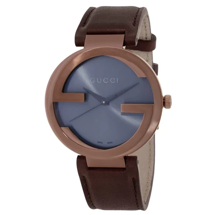 Мужские часы Gucci Interlocking YA133214, коричневые