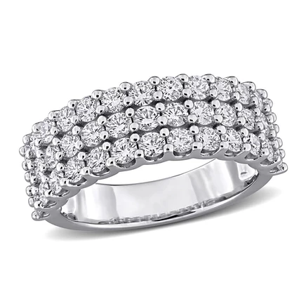 Женское кольцо Created Forever 1,75 карата, тройной ряд