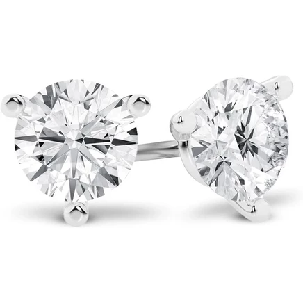 Женские пусеты Brilliant Diamond 0,5 карата, белое золото