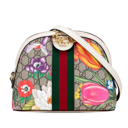 Женская сумка Gucci Ophidia Flora Dome через плечо