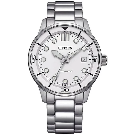 Мужские часы Citizen NJ0191-83A автоматические, белые